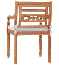 7-tlg. Garten-Essgruppe mit Weißen Kissen Massivholz Teak