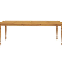 7-tlg. Garten-Essgruppe mit Dunkelgrauen Kissen Massivholz Teak