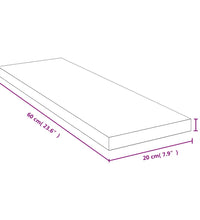 Wandregal 60x20x2,5 cm Bambus