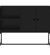 Sideboard Schwarz 100x40x79,5 cm Holzwerkstoff