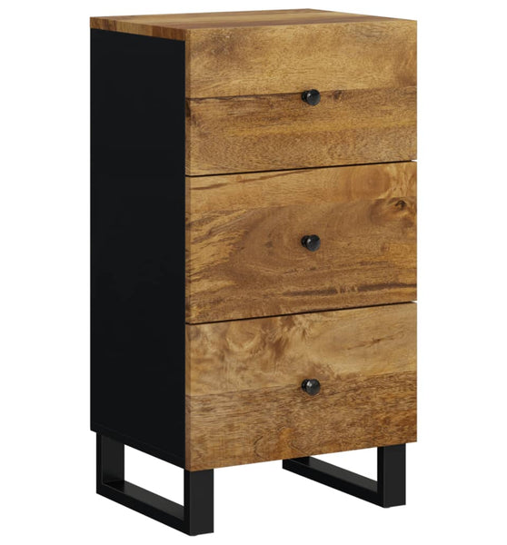 Sideboard mit 3 Schubladen 40x33,5x75 cm Massivholz Mango