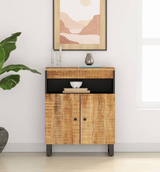 Sideboard mit 2 Türen 60x33x75 cm Massivholz Mango