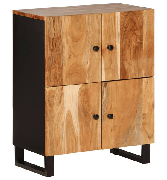 Sideboard mit 4 Türen 60x33x75 cm Massivholz Akazie