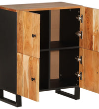 Sideboard mit 4 Türen 60x33x75 cm Massivholz Akazie