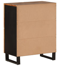 Sideboard mit 4 Türen 60x33x75 cm Massivholz Akazie
