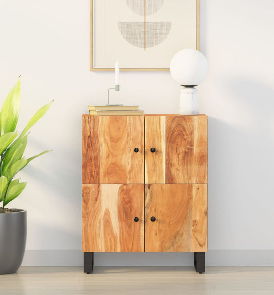 Sideboard mit 4 Türen 60x33x75 cm Massivholz Akazie