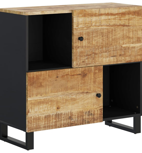 Sideboard mit 2 Türen 80x33x75 cm Massivholz Mango