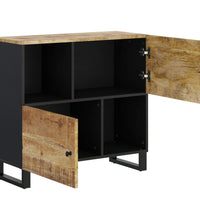 Sideboard mit 2 Türen 80x33x75 cm Massivholz Mango