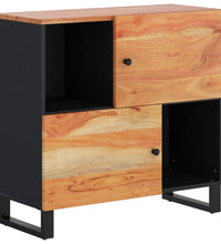 Sideboard mit 2 Türen 80x33x75 cm Massivholz Akazie