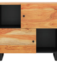 Sideboard mit 2 Türen 80x33x75 cm Massivholz Akazie