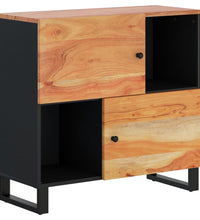 Sideboard mit 2 Türen 80x33x75 cm Massivholz Akazie