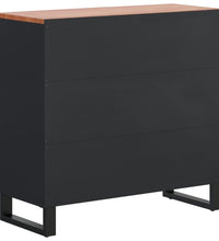 Sideboard mit 2 Türen 80x33x75 cm Massivholz Akazie