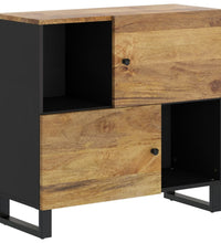 Sideboard mit 2 Türen 80x33x75 cm Massivholz Mango