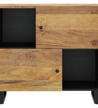 Sideboard mit 2 Türen 80x33x75 cm Massivholz Mango