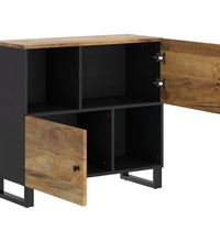 Sideboard mit 2 Türen 80x33x75 cm Massivholz Mango