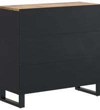 Sideboard mit 2 Türen 80x33x75 cm Massivholz Mango