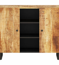 Sideboard mit 2 Türen 90x33x75 cm Massivholz Mango