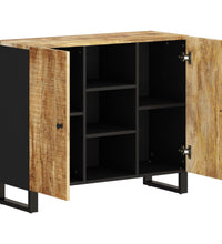 Sideboard mit 2 Türen 90x33x75 cm Massivholz Mango