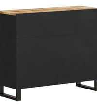 Sideboard mit 2 Türen 90x33x75 cm Massivholz Mango