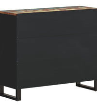 Sideboard mit 2 Türen 90x33x75 cm Altholz Massiv