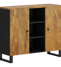 Sideboard mit 2 Türen 90x33x75 cm Massivholz Mango