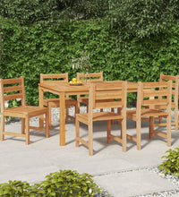 Gartenstühle 6 Stk. Massivholz Teak