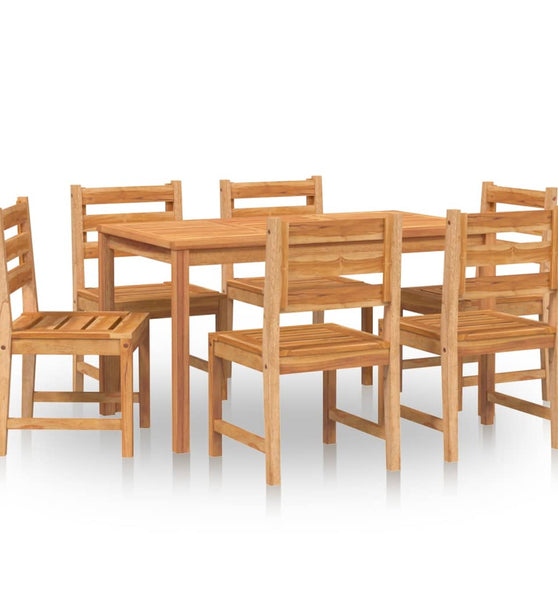 7-tlg. Garten-Essgruppe Massivholz Teak