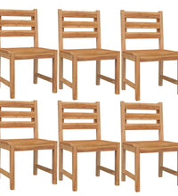 7-tlg. Garten-Essgruppe Massivholz Teak