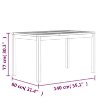 7-tlg. Garten-Essgruppe Massivholz Teak