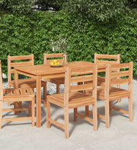 7-tlg. Garten-Essgruppe Massivholz Teak