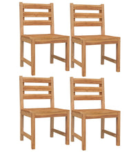 5-tlg. Garten-Essgruppe Massivholz Teak