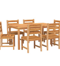 7-tlg. Garten-Essgruppe Massivholz Teak