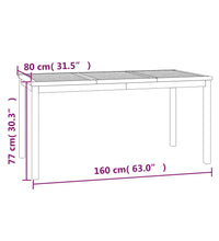 7-tlg. Garten-Essgruppe Massivholz Teak