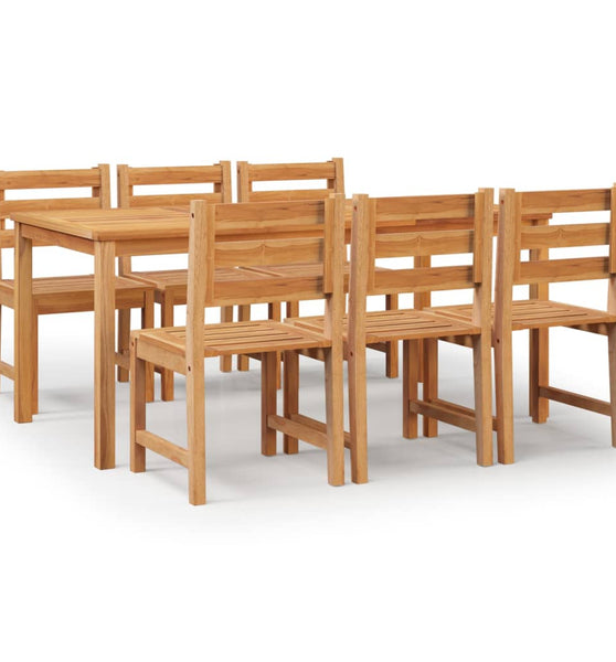 7-tlg. Garten-Essgruppe Massivholz Teak