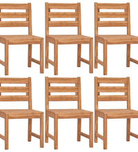 7-tlg. Garten-Essgruppe Massivholz Teak