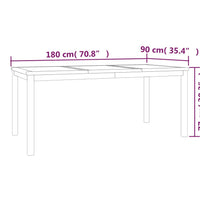 7-tlg. Garten-Essgruppe Massivholz Teak