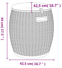 4-in-1 Gartenbox Hellbraun Polypropylen