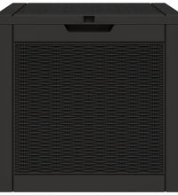 Gartenbox Schwarz 55,5x43x53 cm Polypropylen