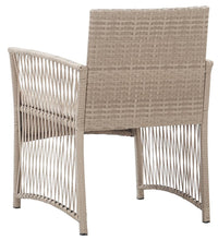 Gartensessel mit Sitzkissen 2 Stk. Beige Poly Rattan