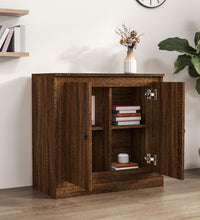 Sideboard Braun Eichen-Optik 70x35,5x67,5 cm Holzwerkstoff