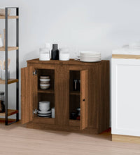 Sideboards 2 Stk. Braun Eichen-Optik 37,5x35,5x67,5 cm