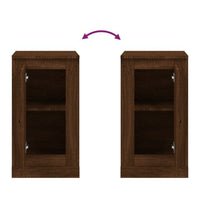 Sideboards 2 Stk. Braun Eichen-Optik 37,5x35,5x67,5 cm