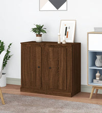 Sideboards 2 Stk. Braun Eichen-Optik 37,5x35,5x67,5 cm