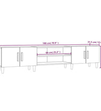 TV-Schrank Sonoma-Eiche 180x31,5x40 cm Holzwerkstoff