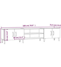 TV-Schrank Sonoma-Eiche 180x31,5x40 cm Holzwerkstoff