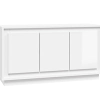 Sideboard Hochglanz-Weiß 102x35x55 cm Holzwerkstoff