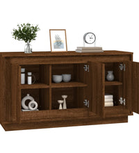 Sideboard Braun Eichen-Optik 102x35x55 cm Holzwerkstoff