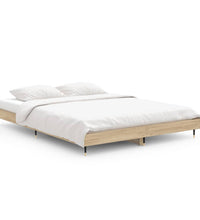 Bettgestell ohne Matratze Sonoma-Eiche 140x190 cm Holzwerkstoff