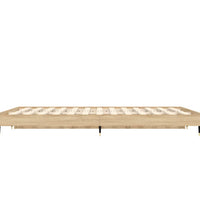 Bettgestell ohne Matratze Sonoma-Eiche 140x190 cm Holzwerkstoff