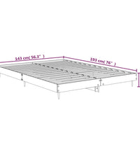 Bettgestell ohne Matratze Sonoma-Eiche 140x190 cm Holzwerkstoff